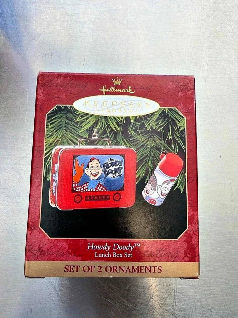 Hallmark Hoppy Doodle's Lunch Box Set of 2 Ornaments
